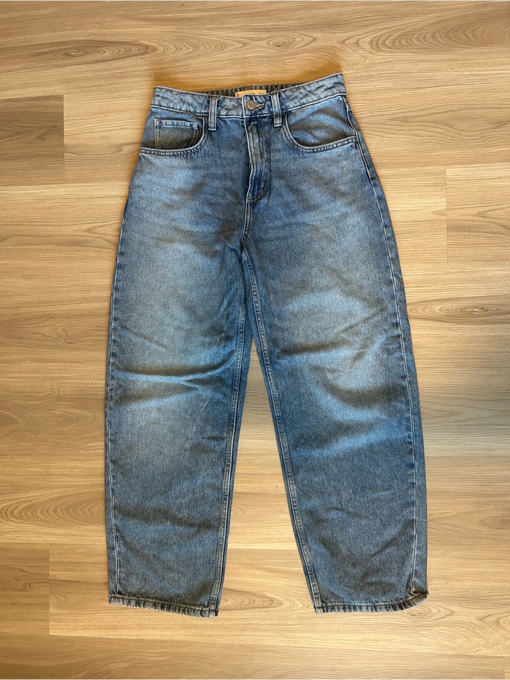 Mango Men's Relaxed Blue Denim Jeans